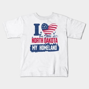 North Dakota my homeland Kids T-Shirt